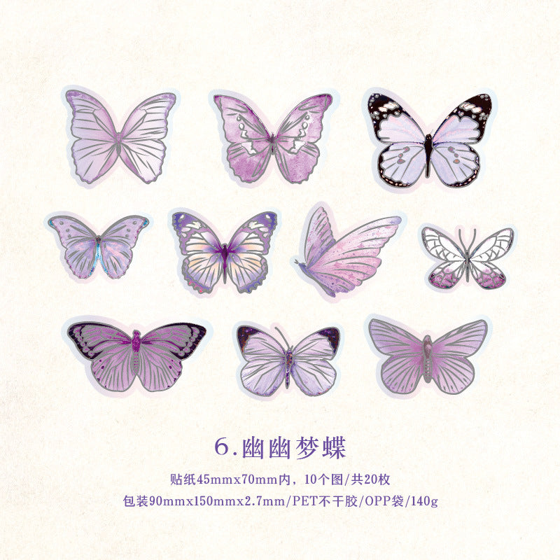 Twilight Human Tilt Light Series PET Sticker Pack - Dream Castle, 8 Options - ViktaShop