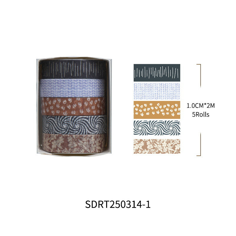 Message Series Washi Tape Set – Creative Background Design, 12 Options - ViktaShop