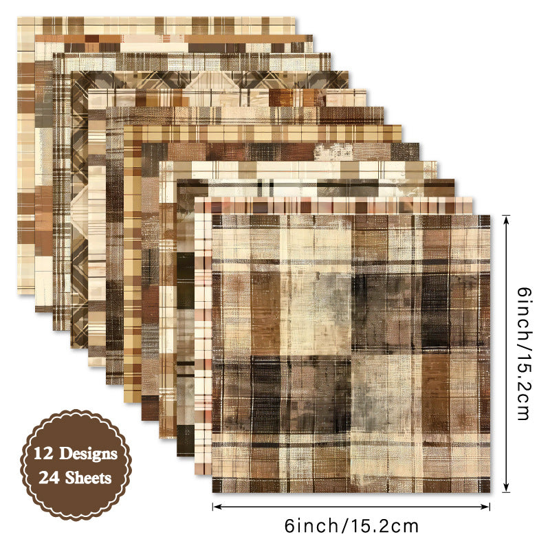 DIY Photo Album, Clip Book Background Paper – Sided Pattern Paper - 24 Sheets - ViktaShop