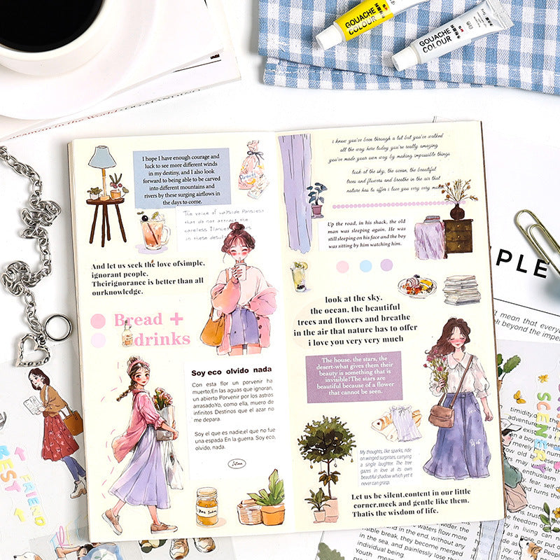 Chasing Ordinary Die-cut PET Stickers, 20 Pcs - ViktaShop