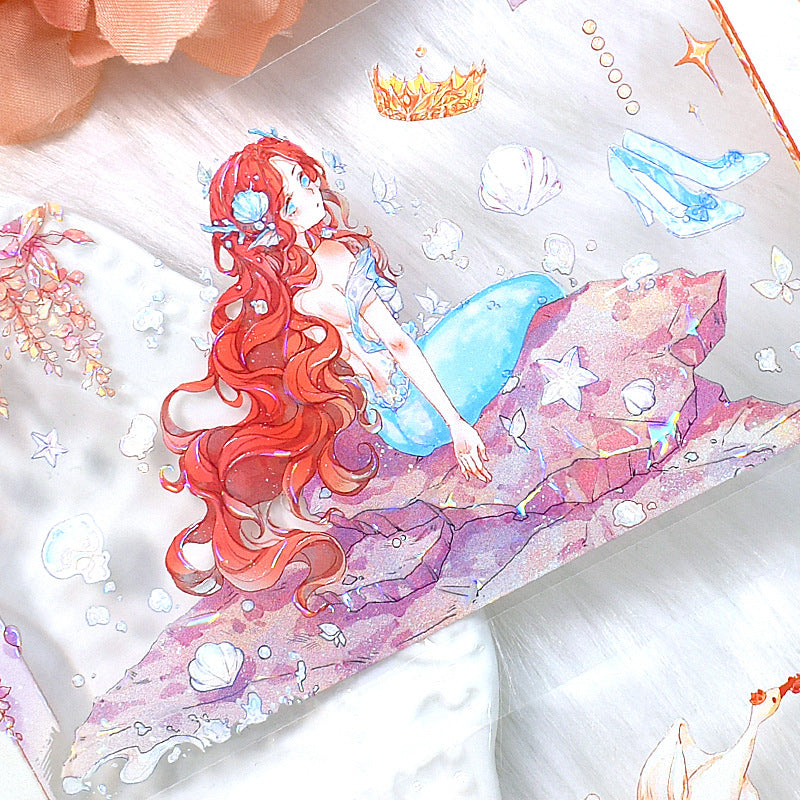 Fantasy Fairy Tale PET Tape - Collage Sticker Roll for Decoration, 2m - ViktaShop