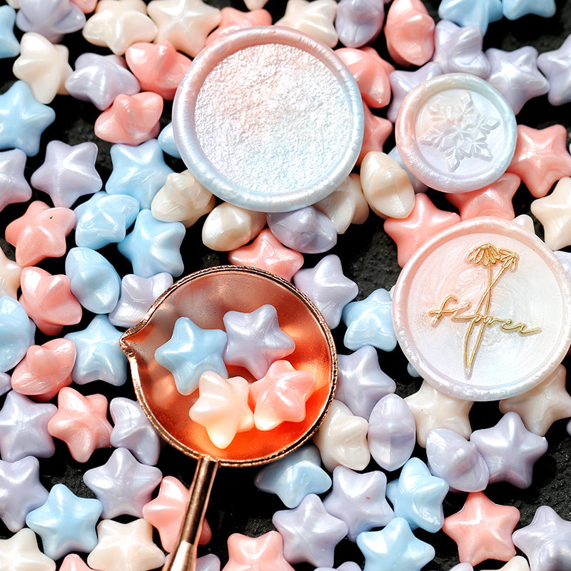 Macaron Color Star Spark Fire Paint Wax Granules Set - ViktaShop