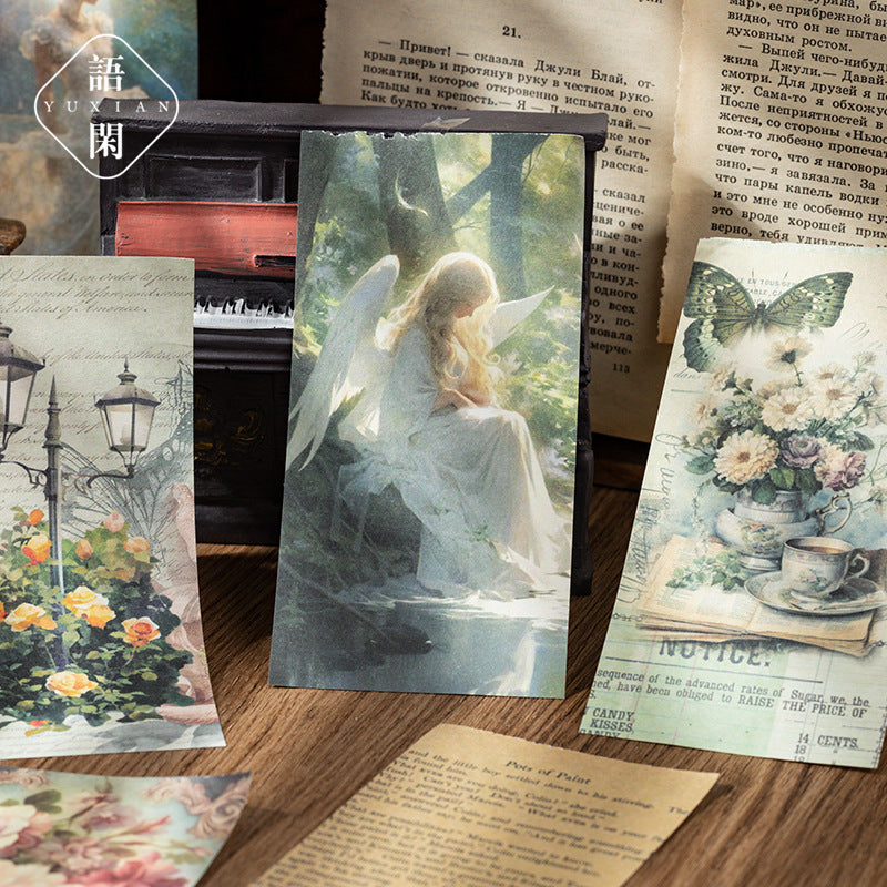 Light Vintage Material Paper – 100 pcs - ViktaShop