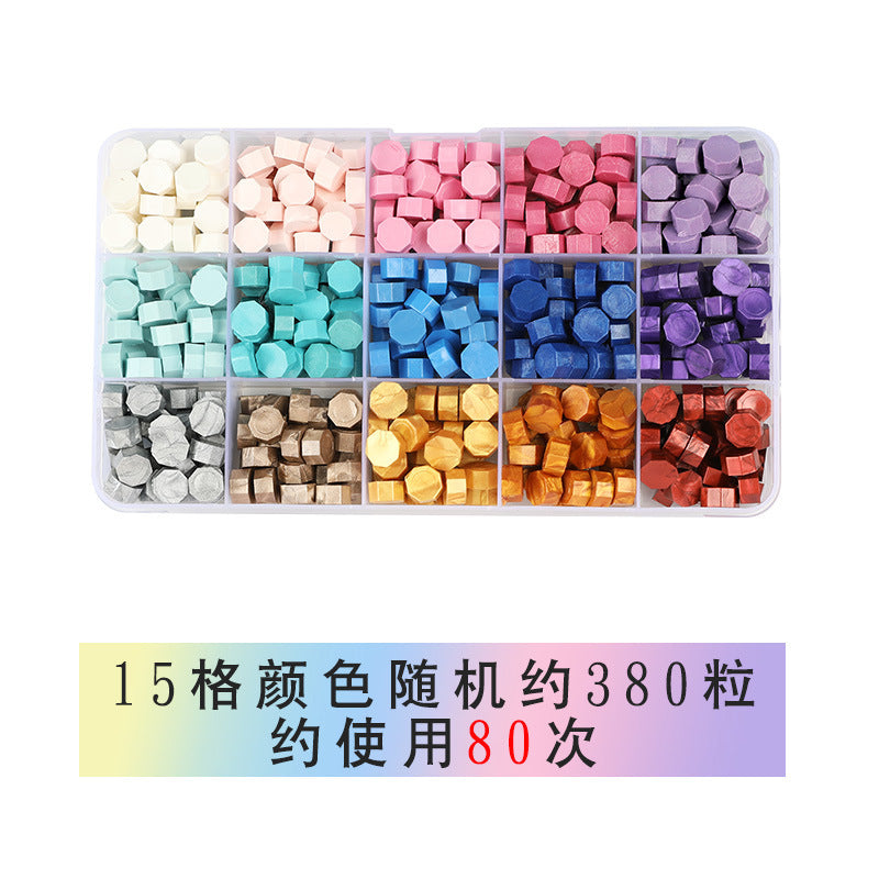 Vintage Transparent Fire Paint Wax Granules Set with Gold Powder - ViktaShop