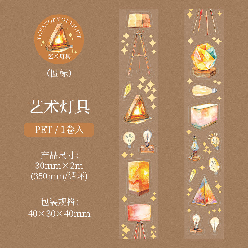 Lighting Die-Cut Tape – Light Story Series, Landscape Collage, 6 Options - ViktaShop