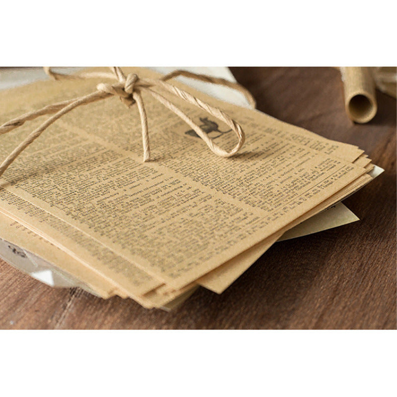 Retro Old Paper Scrapbooking Wall Stickers – Nostalgic Newspaper & Book Decoration, 12 Options - ViktaShop