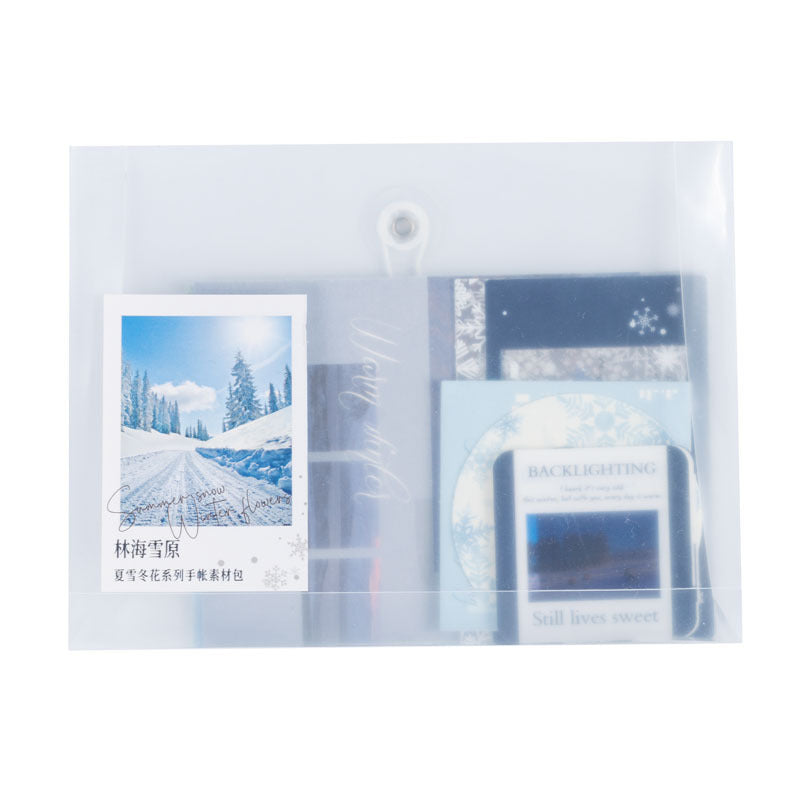 Winter Flower Paper Pack - Retro European Series, 4 Options - ViktaShop