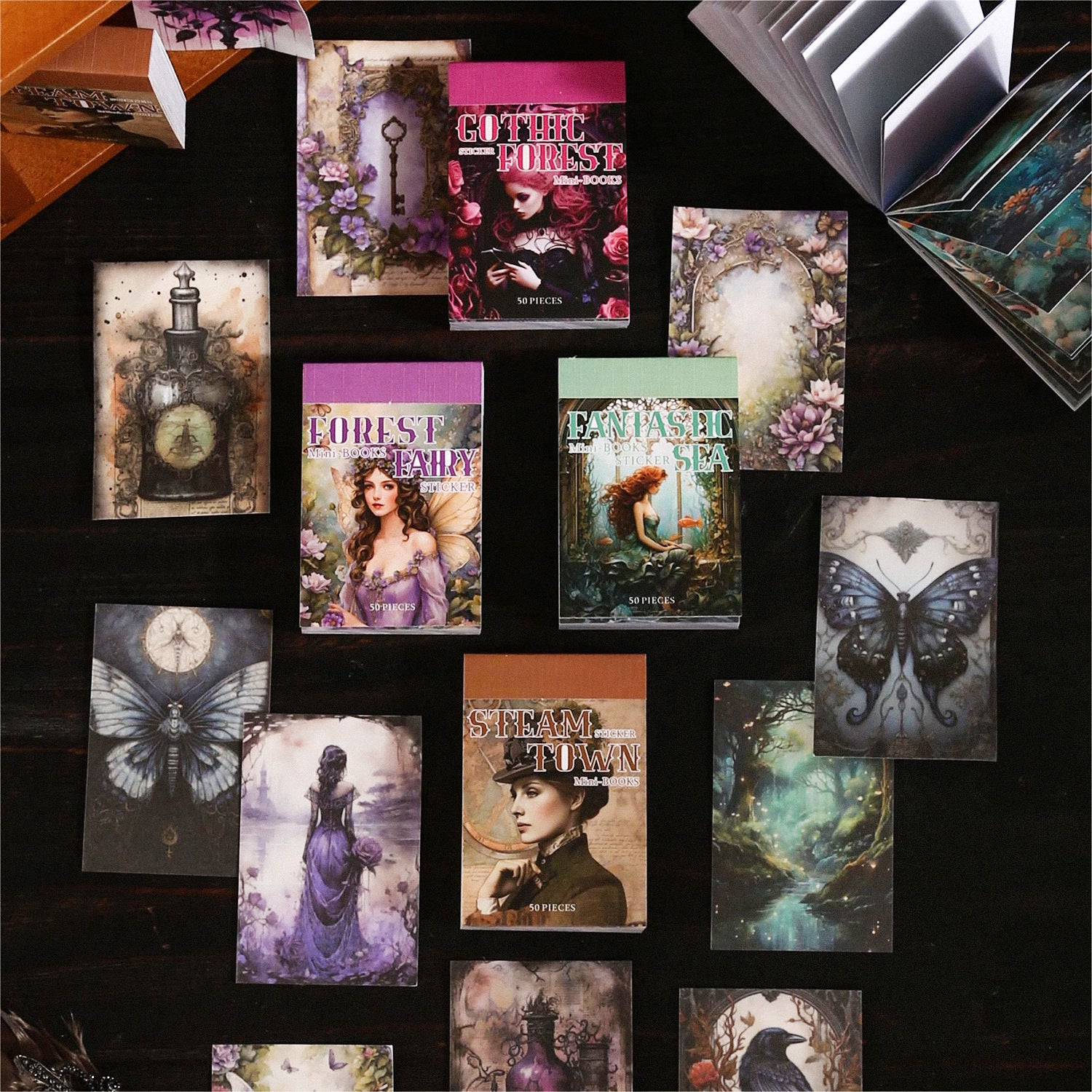 Fantasy Book Series – Sticker Book, 50 Pcs