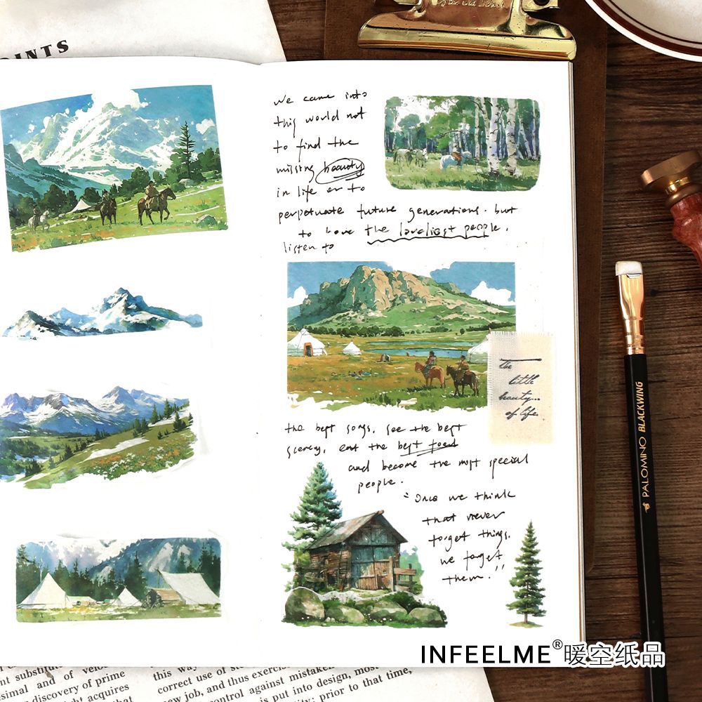 Mountain Wilderness Washi Tape, 2m - ViktaShop