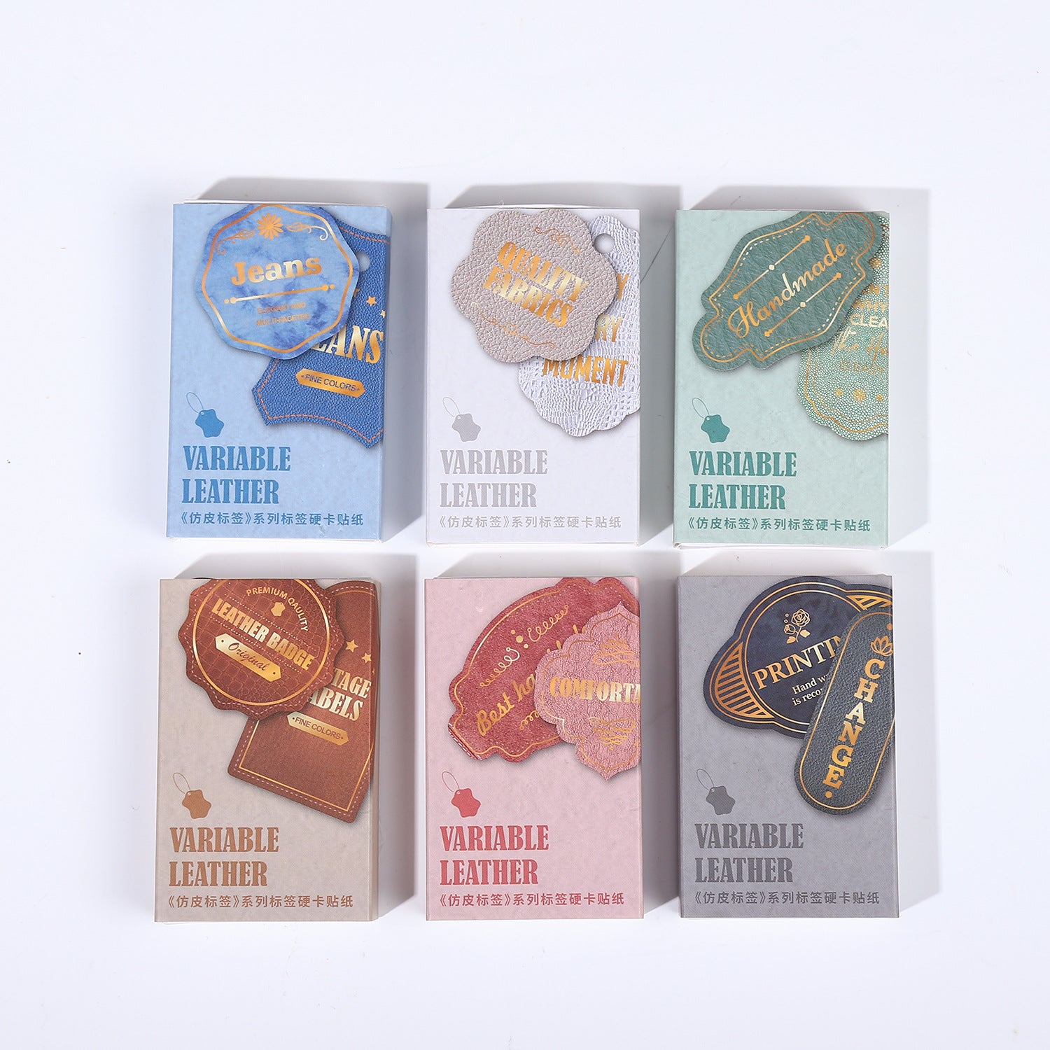 Imitation Leather Label Stickers - ViktaShop