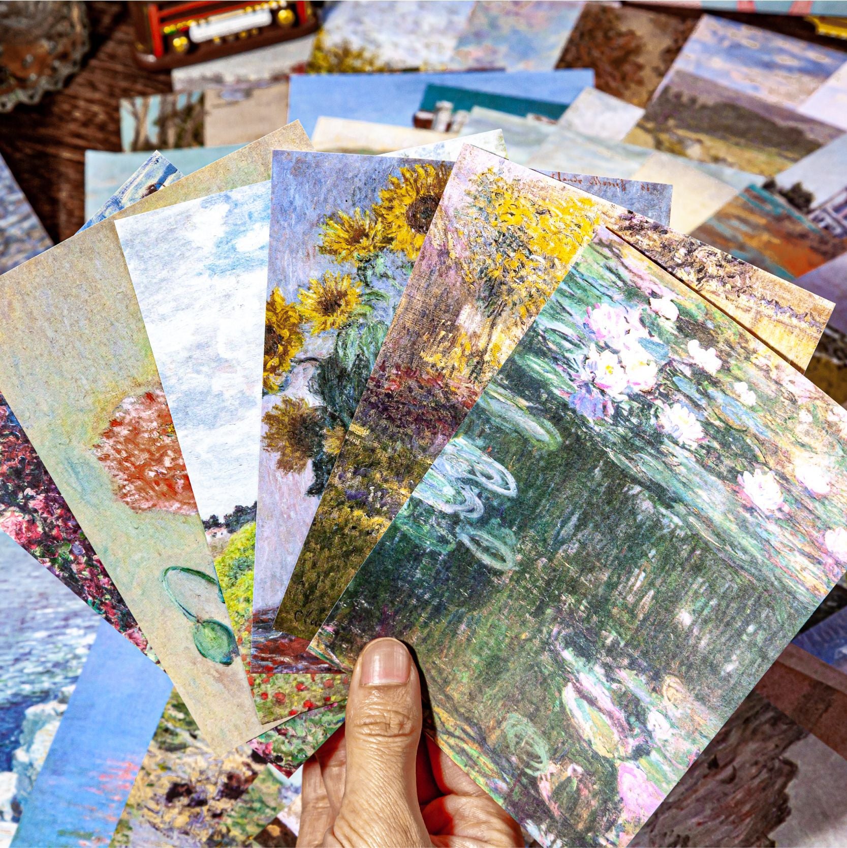 Retro Story Oil Painting Series Material Paper 8 Styles
