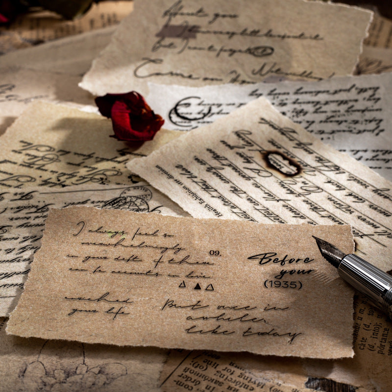 Love Letter Transfer Sheet - English Theme, 6 Options - ViktaShop