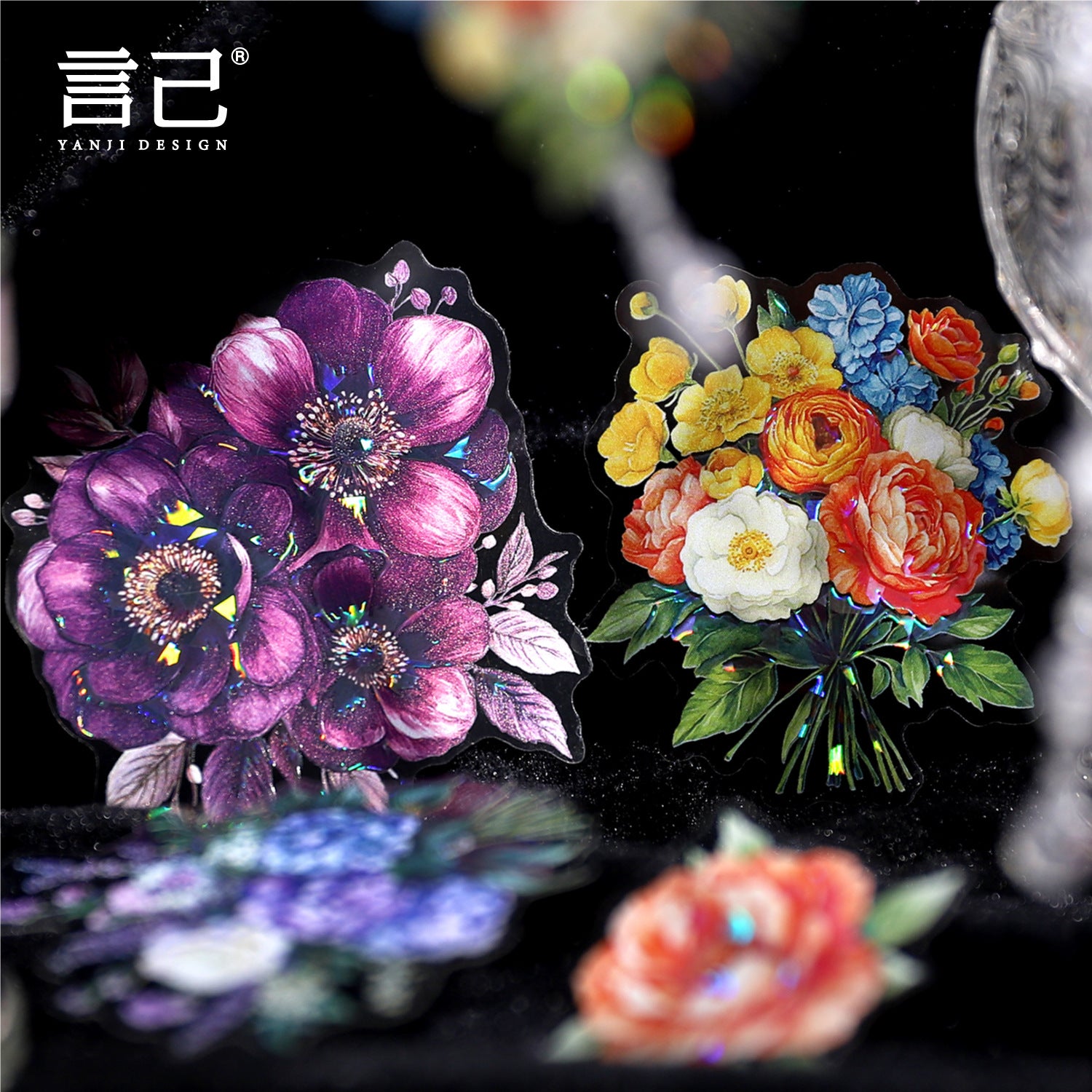 Seasons Flowers Series PET Stickers - ViktaShop
