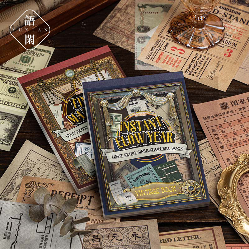 Light Retro Simulation Notes - Fleeting Time Series, 36 Pcs - ViktaShop
