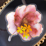 Light magic fog flower PET bronzing stickers 20 psc - Viktashop.com