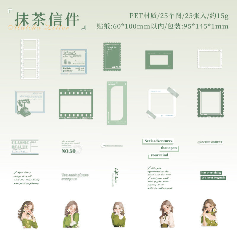 Film Memories Series Character Pet Stickers 25 Pieces