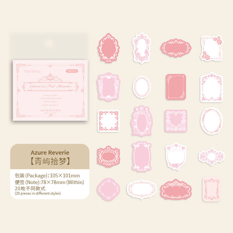 Relief Note Paper - Fuying Series, 20 Pcs - ViktaShop
