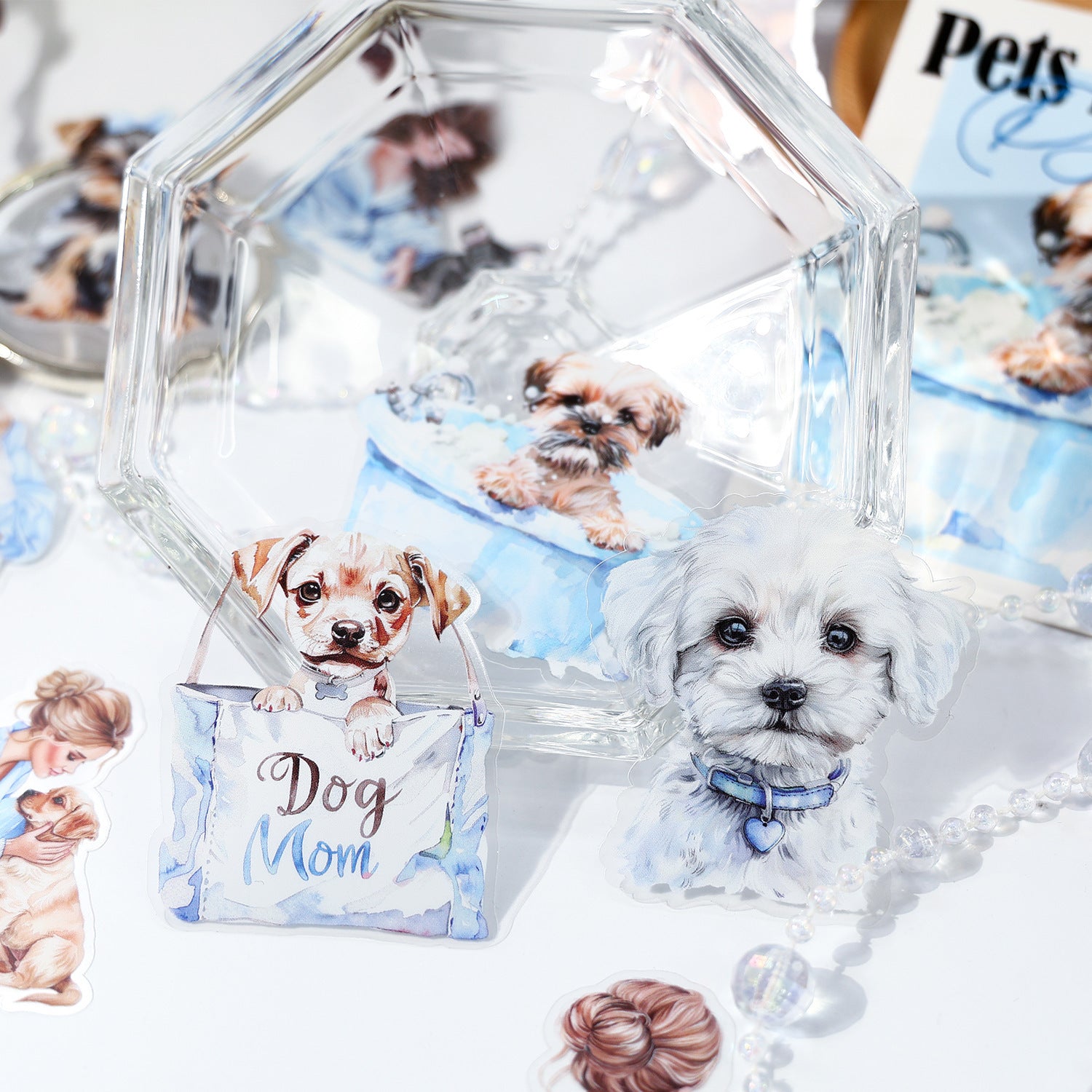 PET stickers cartoon cute animal 20 psc