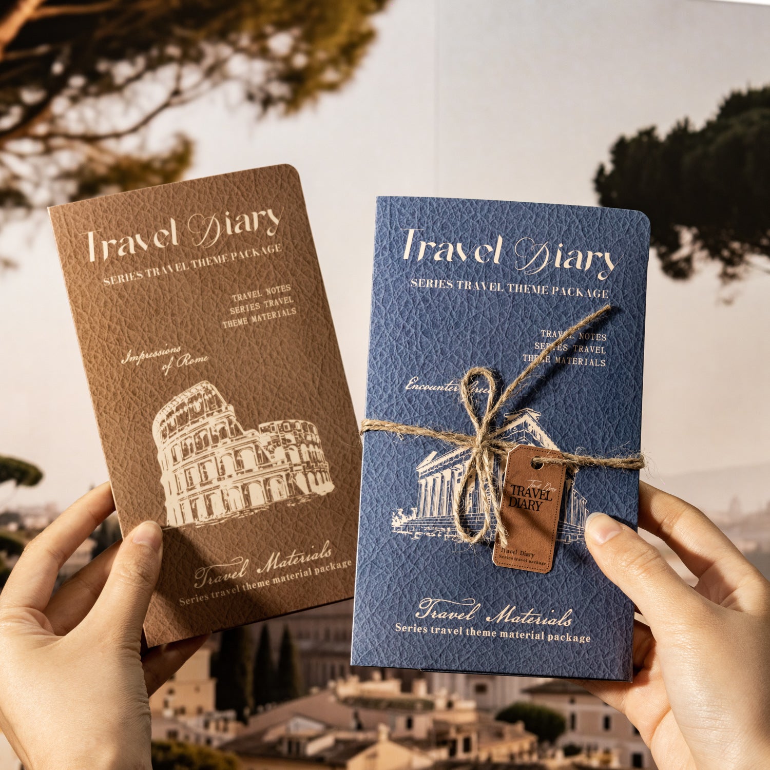 Travel Diary Series – Travel Theme Material Pack, 4 Options - ViktaShop