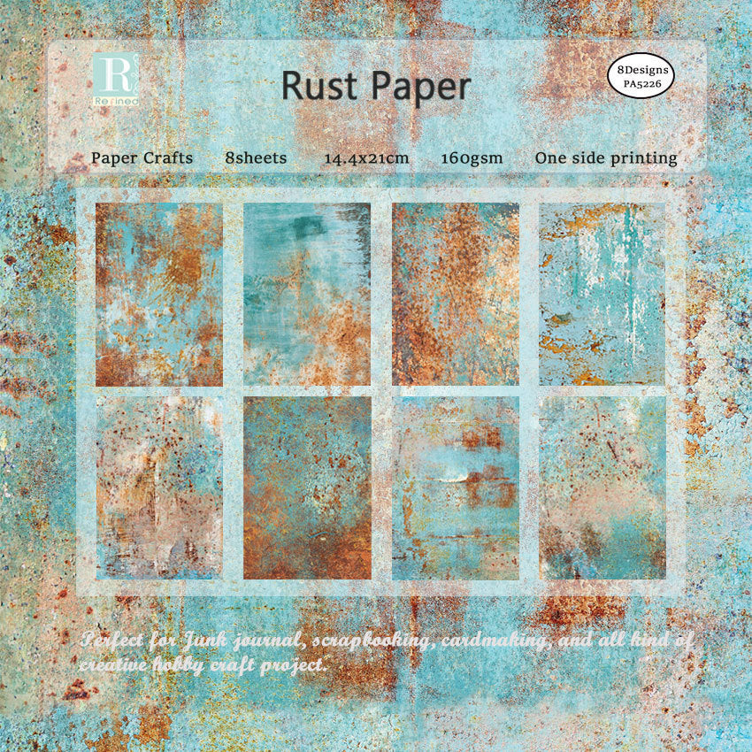 Rust Paper Single-Sided Pattern Paper for DIY Album & Scrapbook - ViktaShop