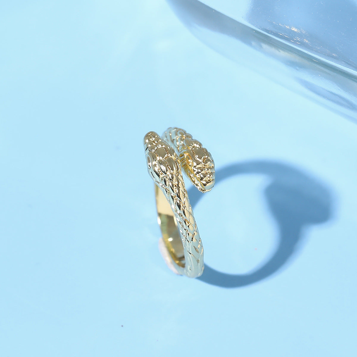 Gold Plated Snake Ring – Adjustable, 10 Options - ViktaShop