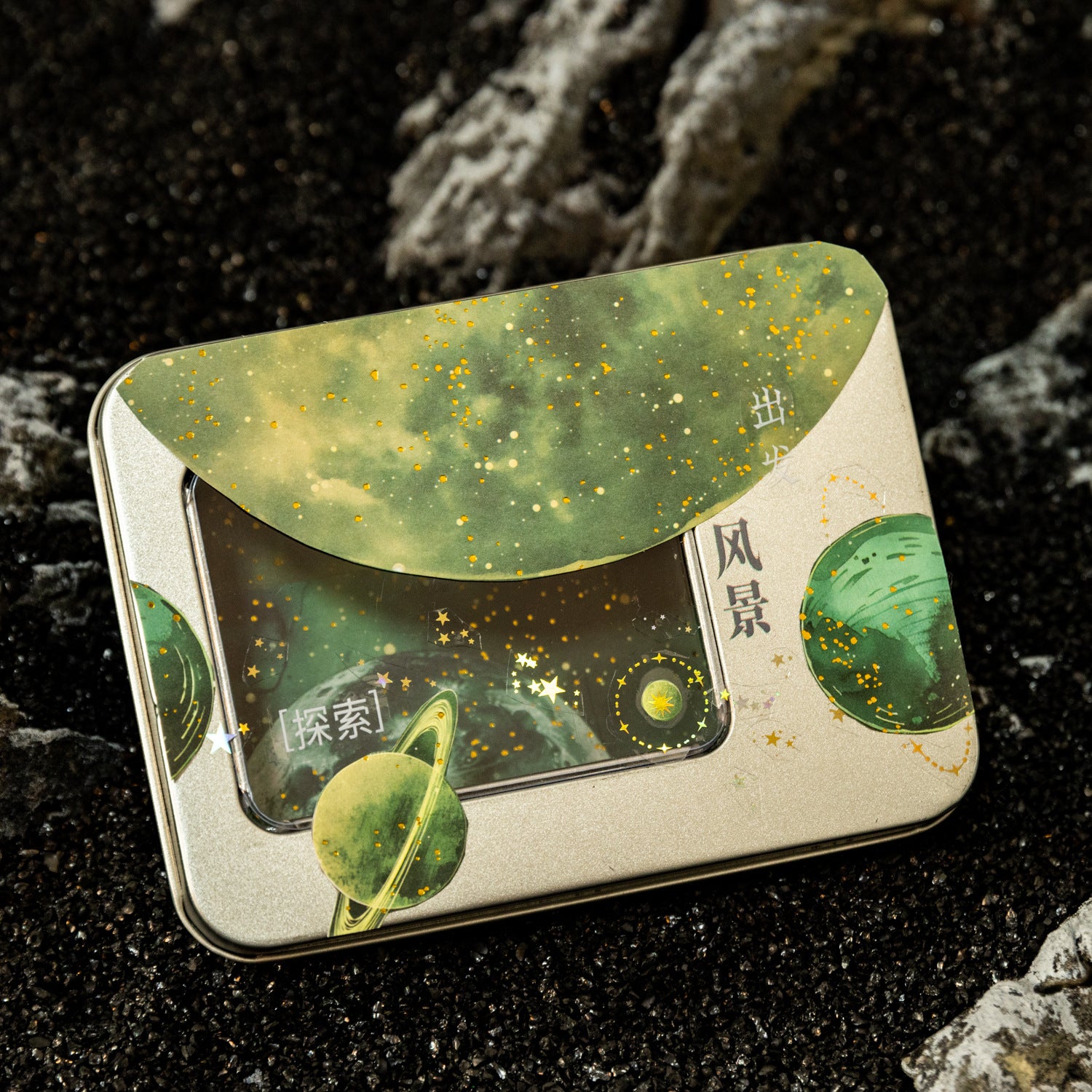 Gilded Stickers – Moon Shadow Series, 6 Options - ViktaShop