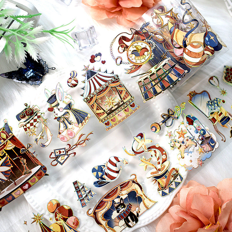 Retro Character PET Tape – Handmade Collage, DIY - 2m - ViktaShop