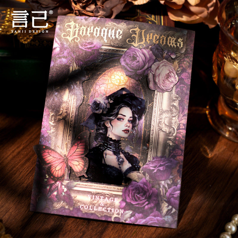 Retro Material Paper – Baroque Dream Series, 6 Options - ViktaShop