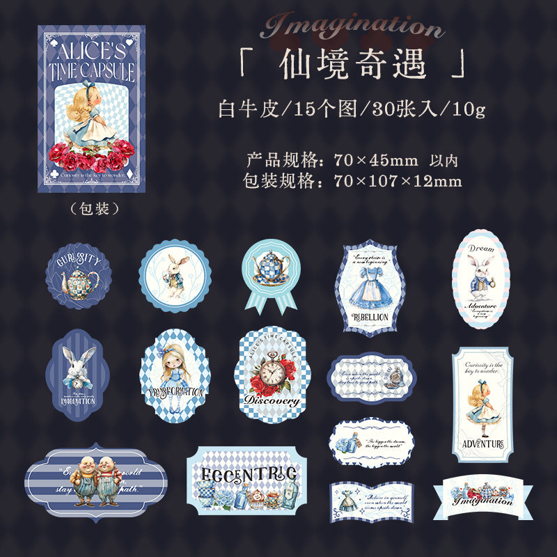 Time Box Series Boxed Stickers - 30 Pcs - ViktaShop