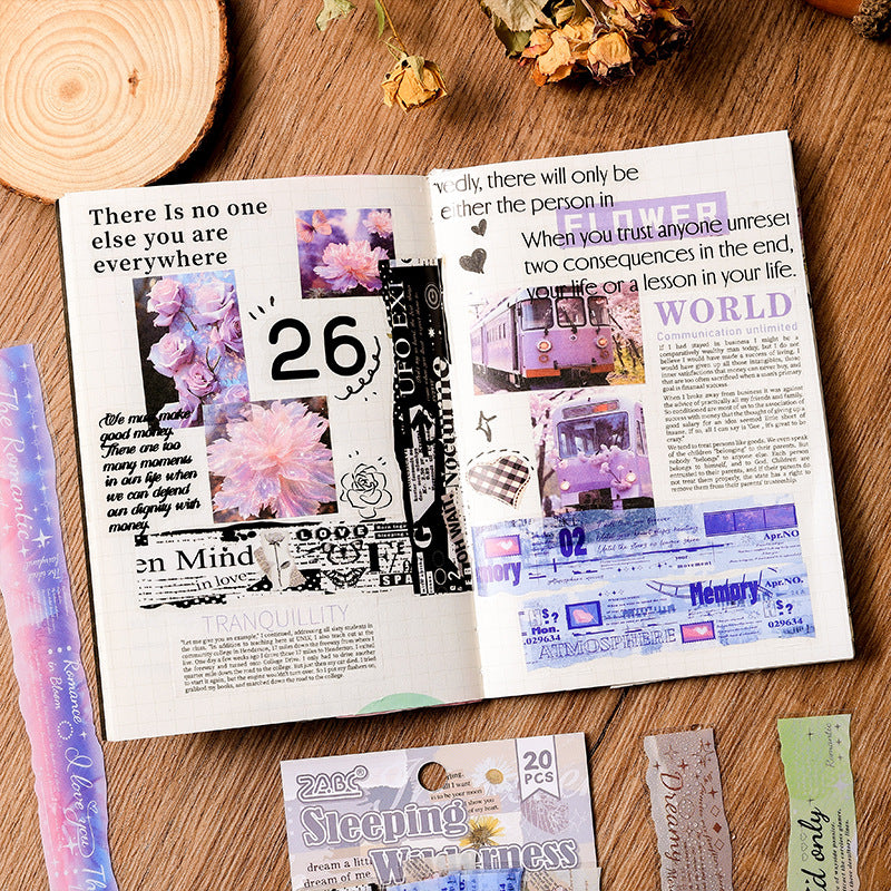 Poetry Year Transparent Waterproof PET Stickers, 4 Options - ViktaShop