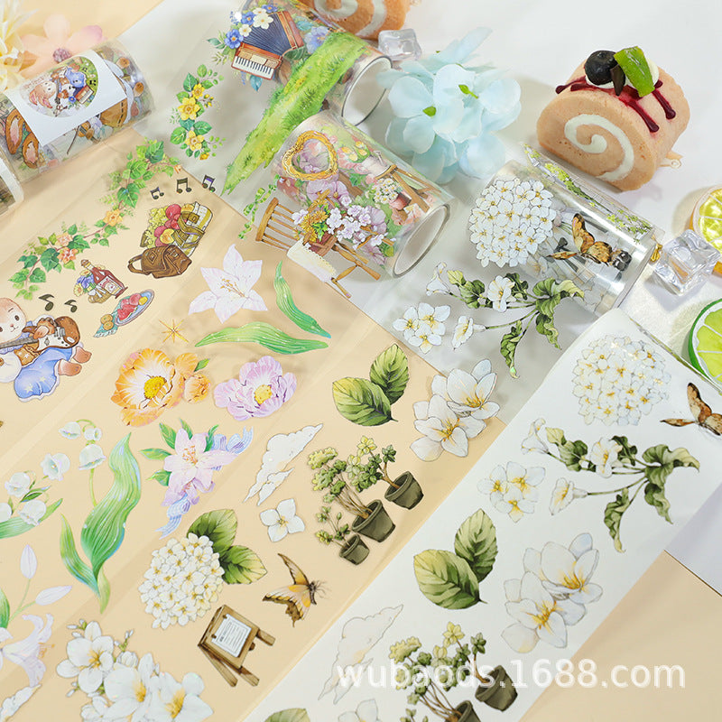 Animal PET Tape Set - Landscape Character Stickers, 2m - ViktaShop