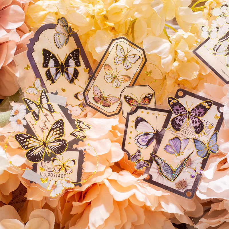 PET Stickers – Butterfly Flying Series, 10 Pcs - ViktaShop