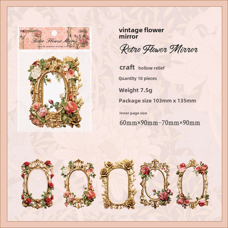 Decorative Frame Collage Card Flower Paper - ViktaShop