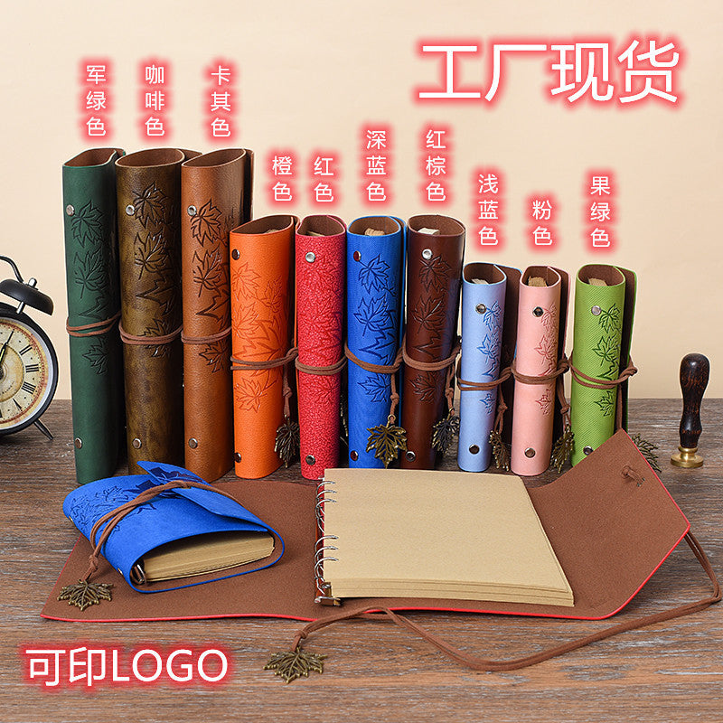 Retro Strap Loose-Leaf Notebook – Travel Day Journal - ViktaShop