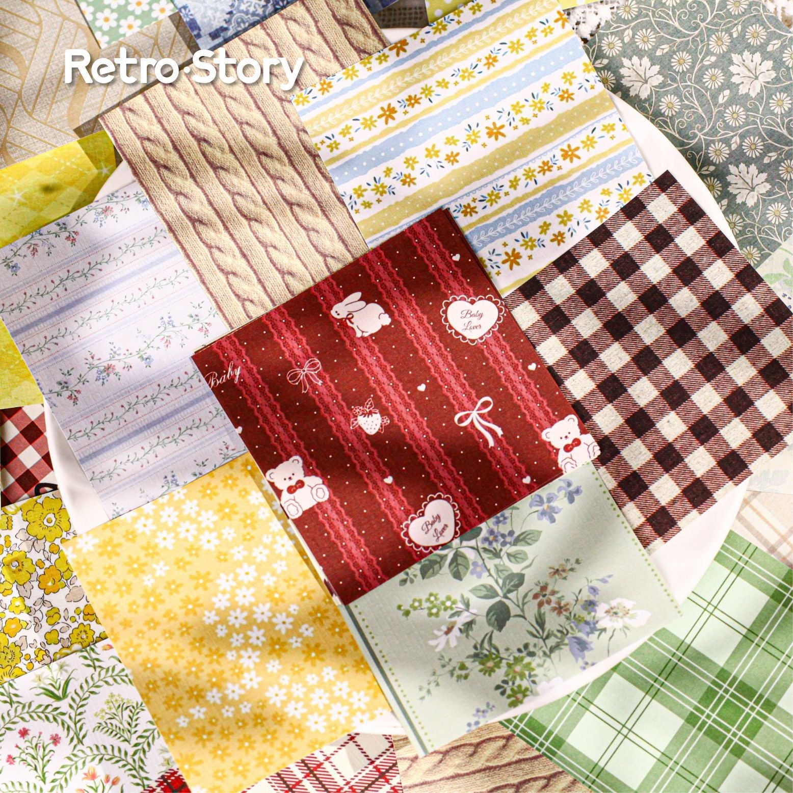 Retro Story Note Paper - ViktaShop