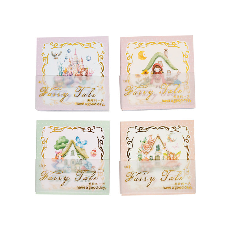 Starlight Fairy Tale Series Mini Sticker Book, 4 Options - ViktaShop