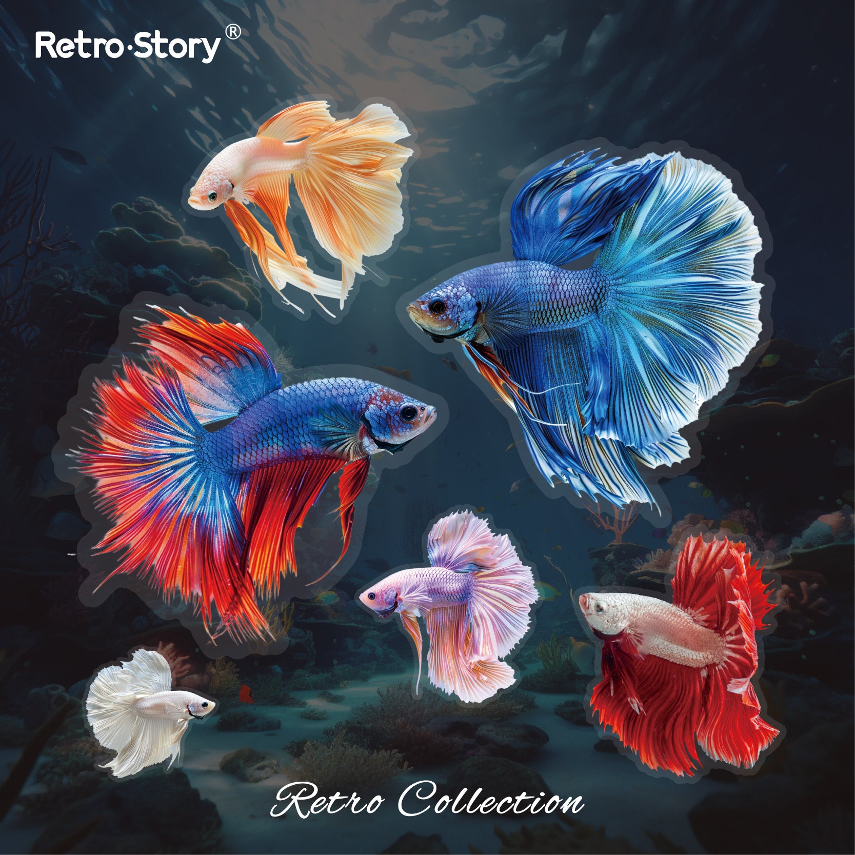 PET Stickers Fish Stickers - ViktaShop