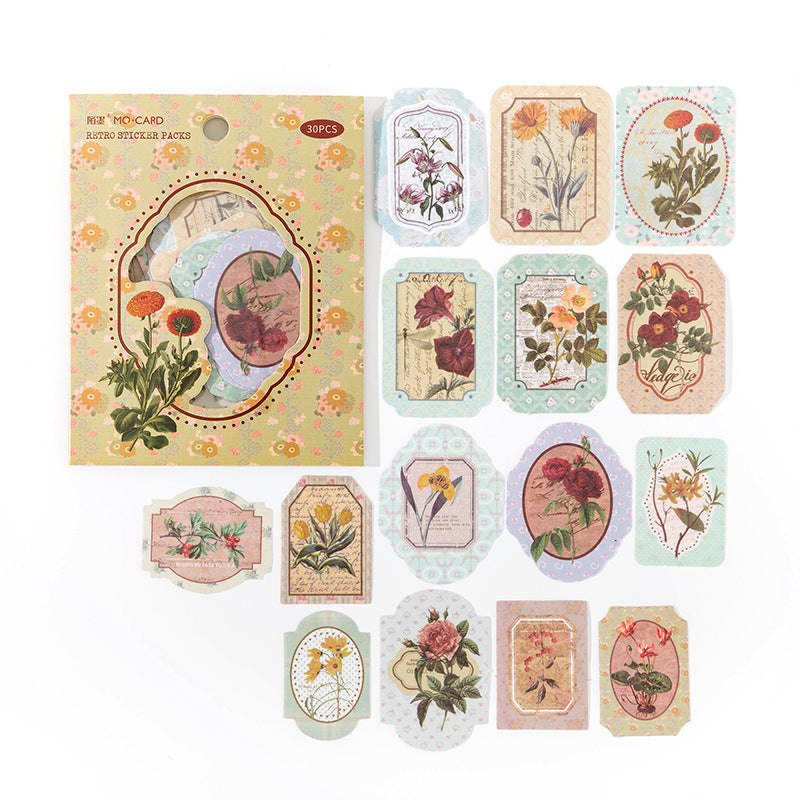 Sticker Bag - Pastoral Diary Series, 6 Pcs - ViktaShop