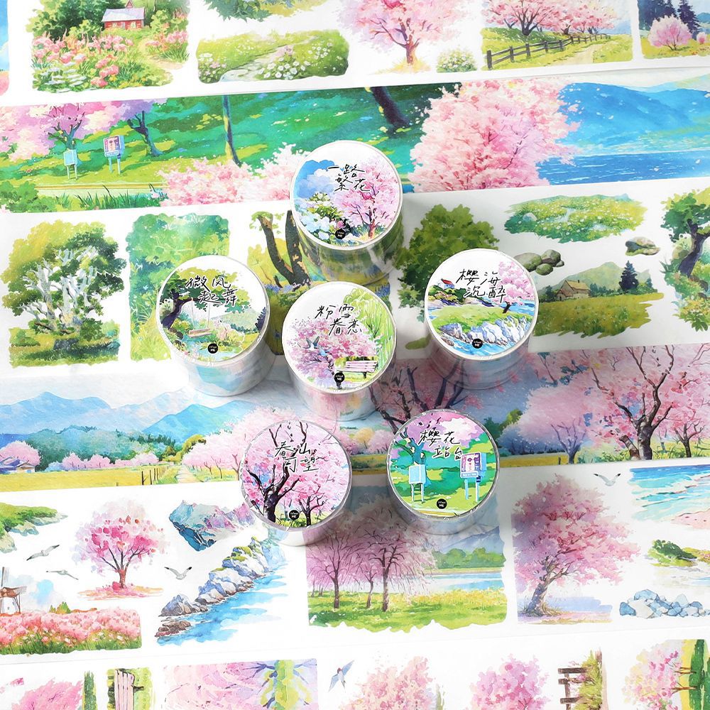 Washi Tape - Spring Breeze Series, 2m - ViktaShop