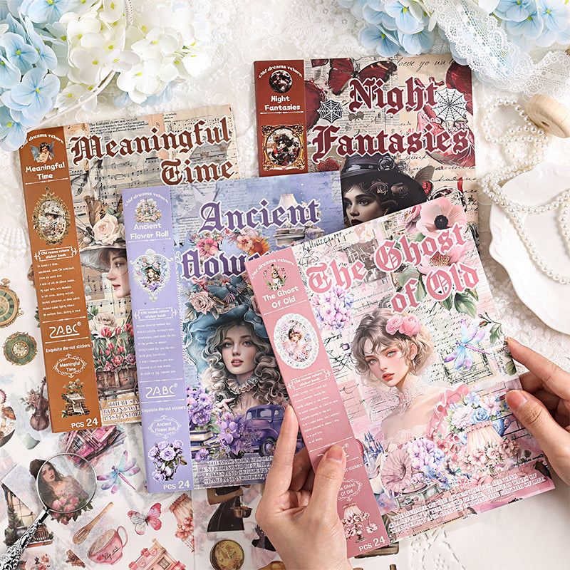 Old Dream Return Retro Handbook Sticker Book - DIY Diary Decoration - ViktaShop