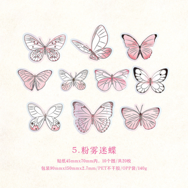 Twilight Human Tilt Light Series PET Sticker Pack - Dream Castle, 8 Options - ViktaShop