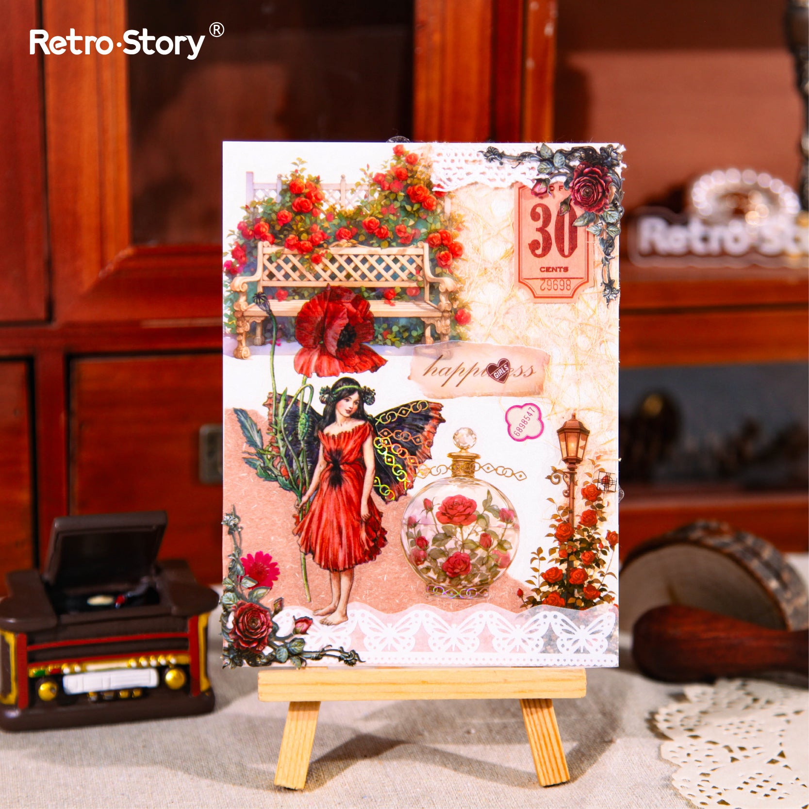 Lace Dance Series Corner Stickers – DIY Scrapbooking, Decorative Frame Edge - ViktaShop