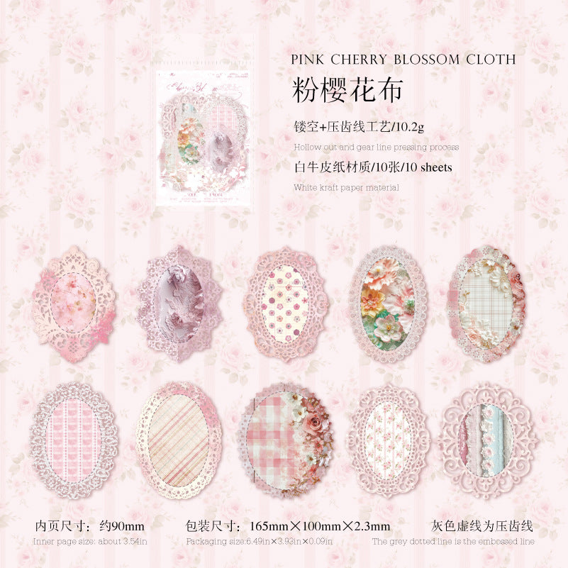 White Kraft Paper - Lace Flower Dream Series, 6 Options - ViktaShop