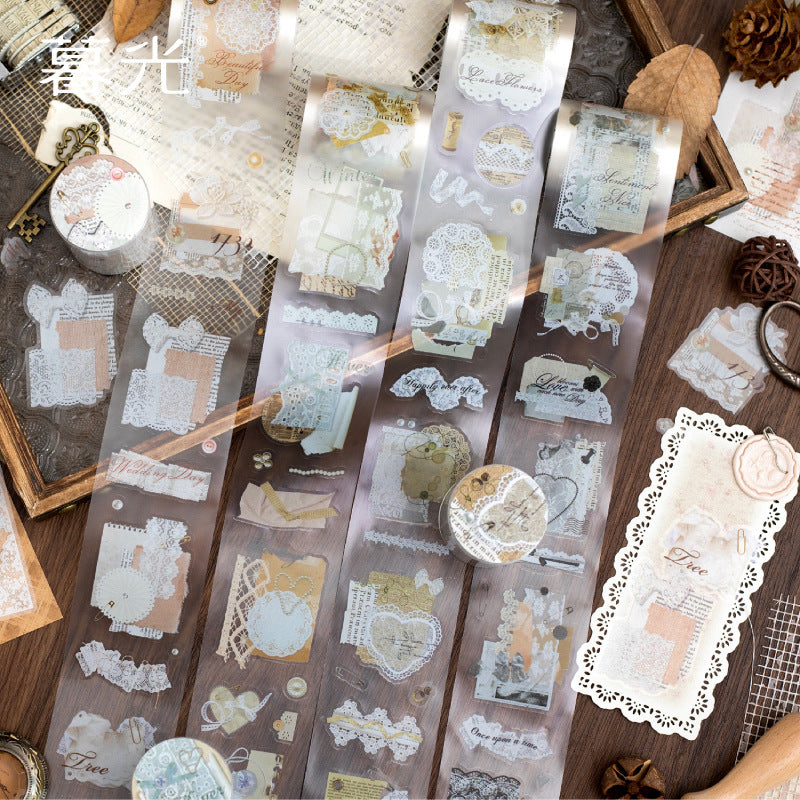 Twilight Gentleness Series Matte PET Die-Cut Tape, 2m - ViktaShop