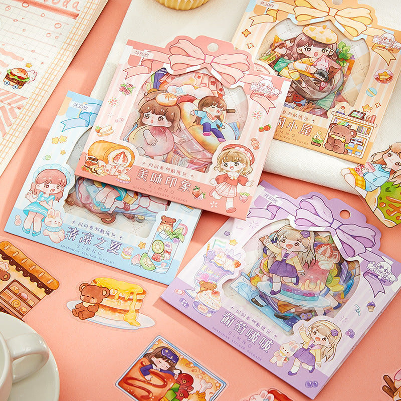 PET Sticker Bag - Shiny Series Cute Girl Theme - ViktaShop