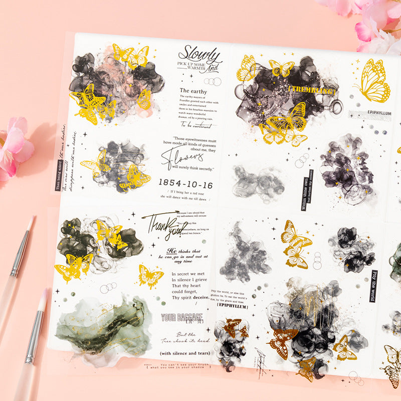 Dawn Flower Stickers – Fantasy Watercolor Halo Series, 6 Options - ViktaShop