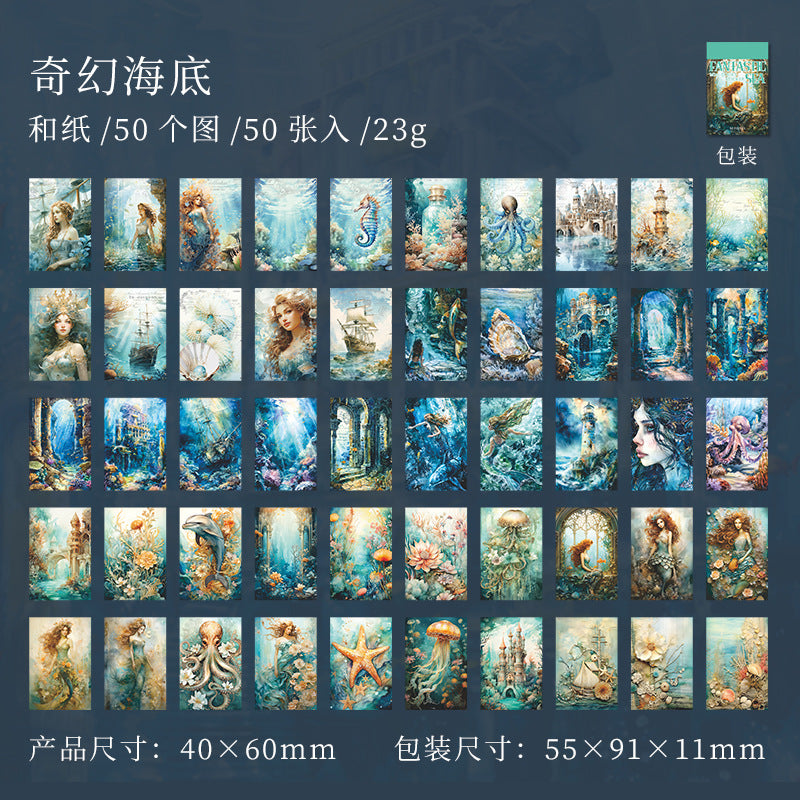 Fantasy Book Series – Sticker Book, 50 Pcs