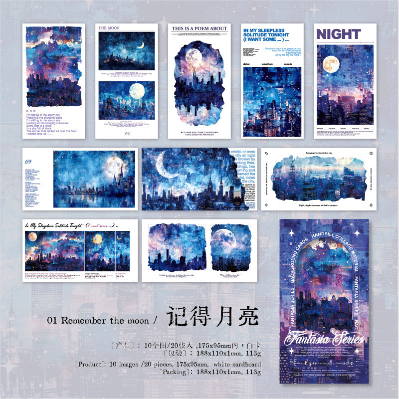 Background Paper – Wonderful Fantasy Serie, 20 Pcs - ViktaShop