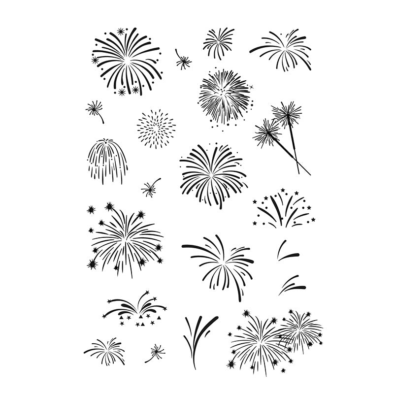 Fireworks Transparent Silicone Stamp - ViktaShop