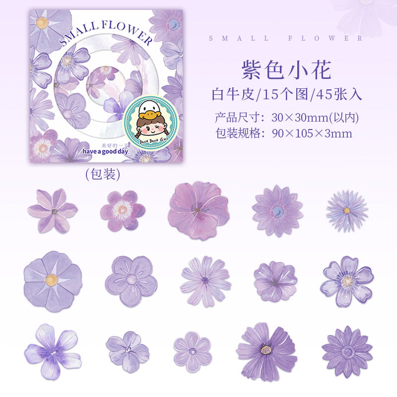Small Flower Grain Stickers – Floral Theme, 6 Options - ViktaShop